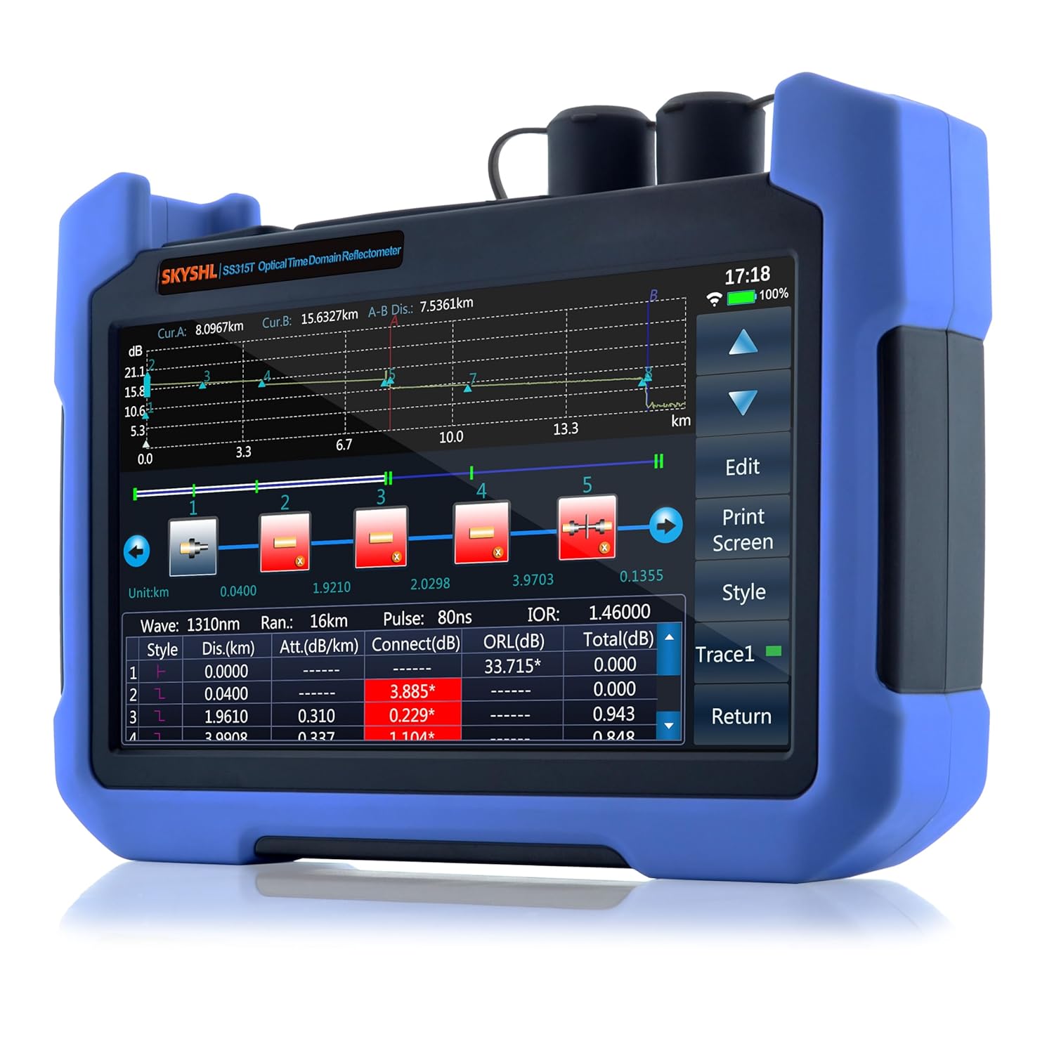 Demystifying Fiber Optic Testing: The SKYSHL 1310nm/1550nm SM Fiber OTDR Tester