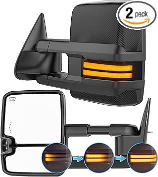 Upgrade Your Tundra with Smoked Lens Sequential Signal Tow Mirrors