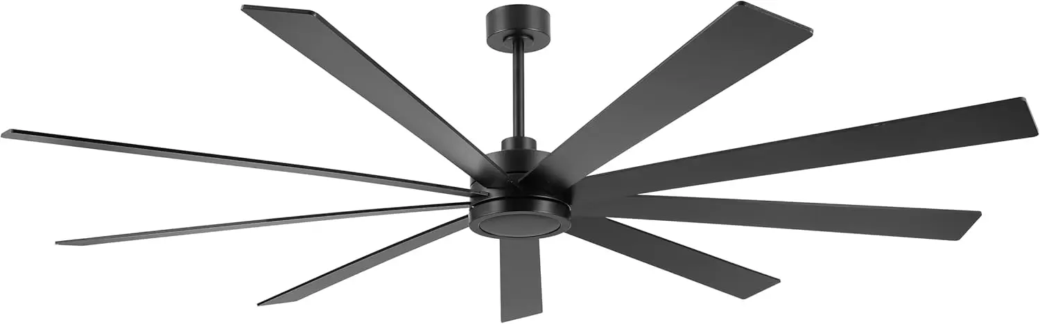 Mastering Comfort: The 84″ No Light Black Industrial Ceiling Fan