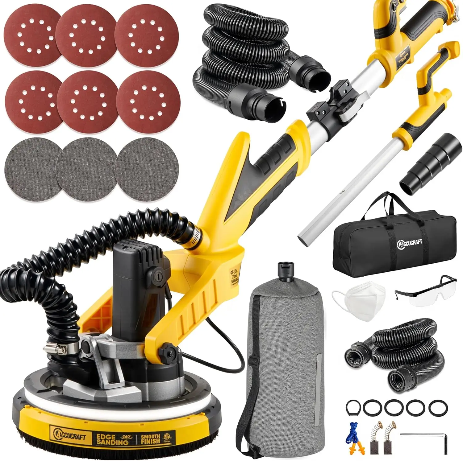 Powerful Electric Drywall Sander with Dust-Free Design
