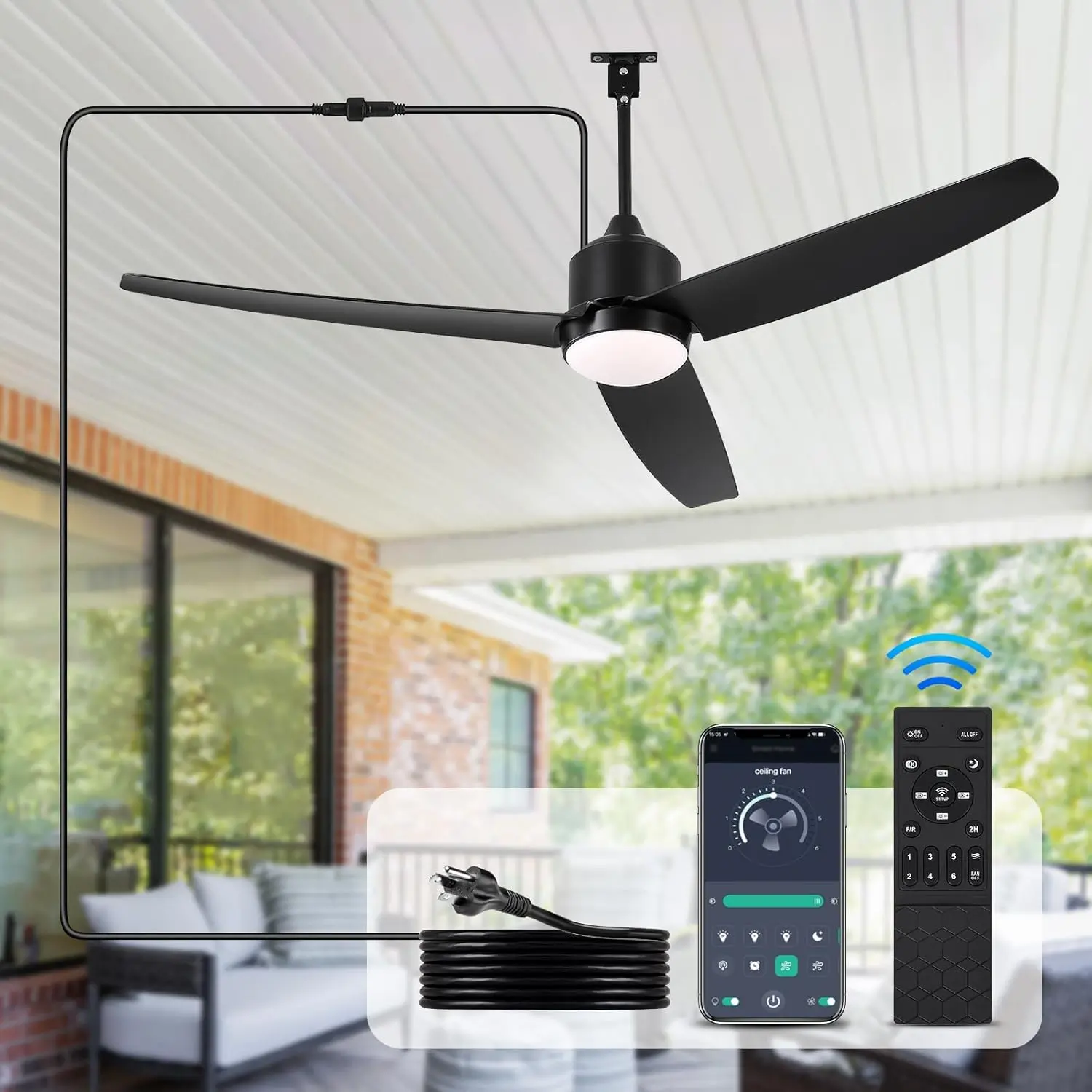 Enhance Your Outdoors with BZX Waterproof Outdoor Ceiling Fan