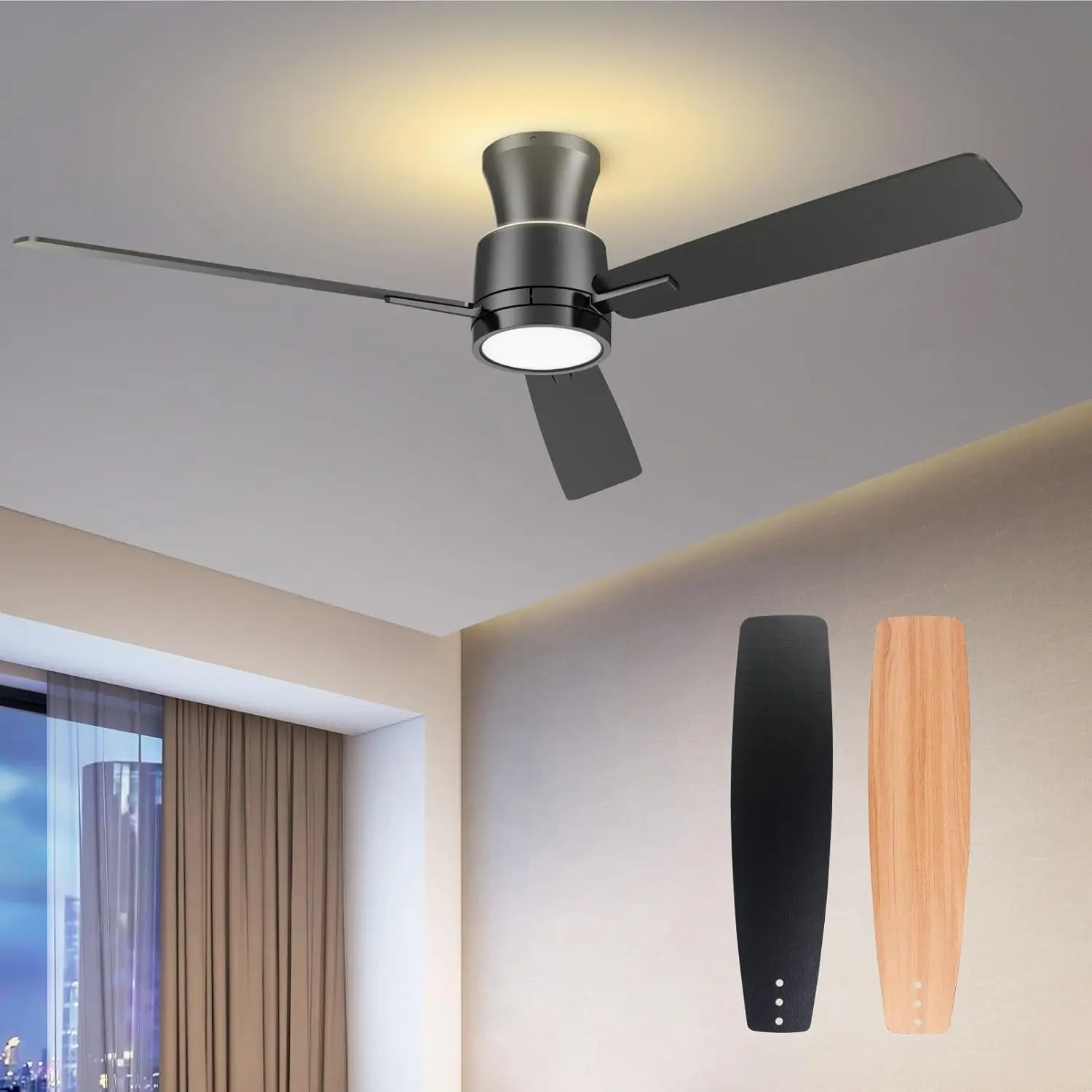 Enhance Your Space with a Black Ceiling Fan with Lights