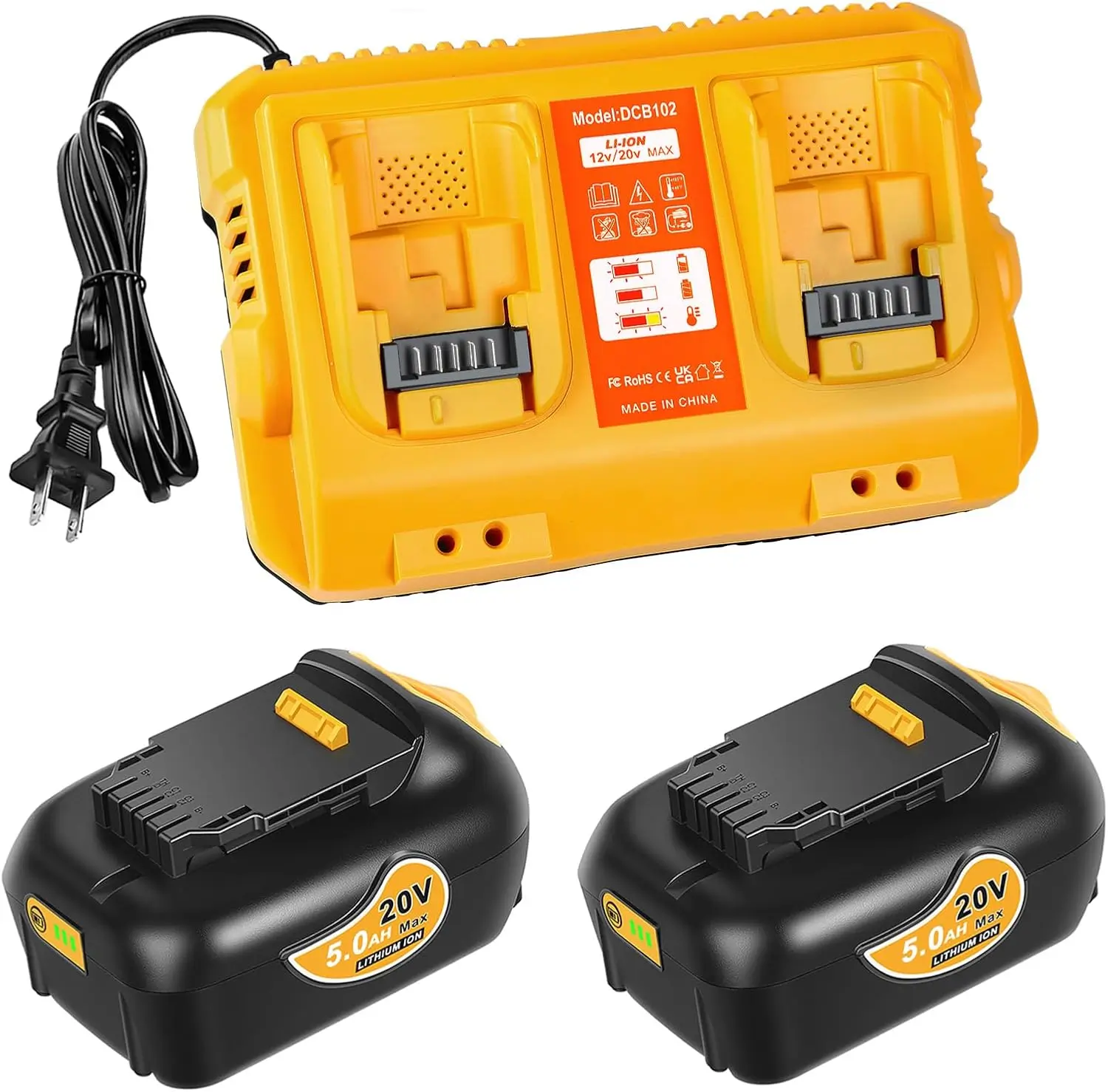 Revive Your Power Tools: 2 Pack 20V 5.0AH Replacement Batteries