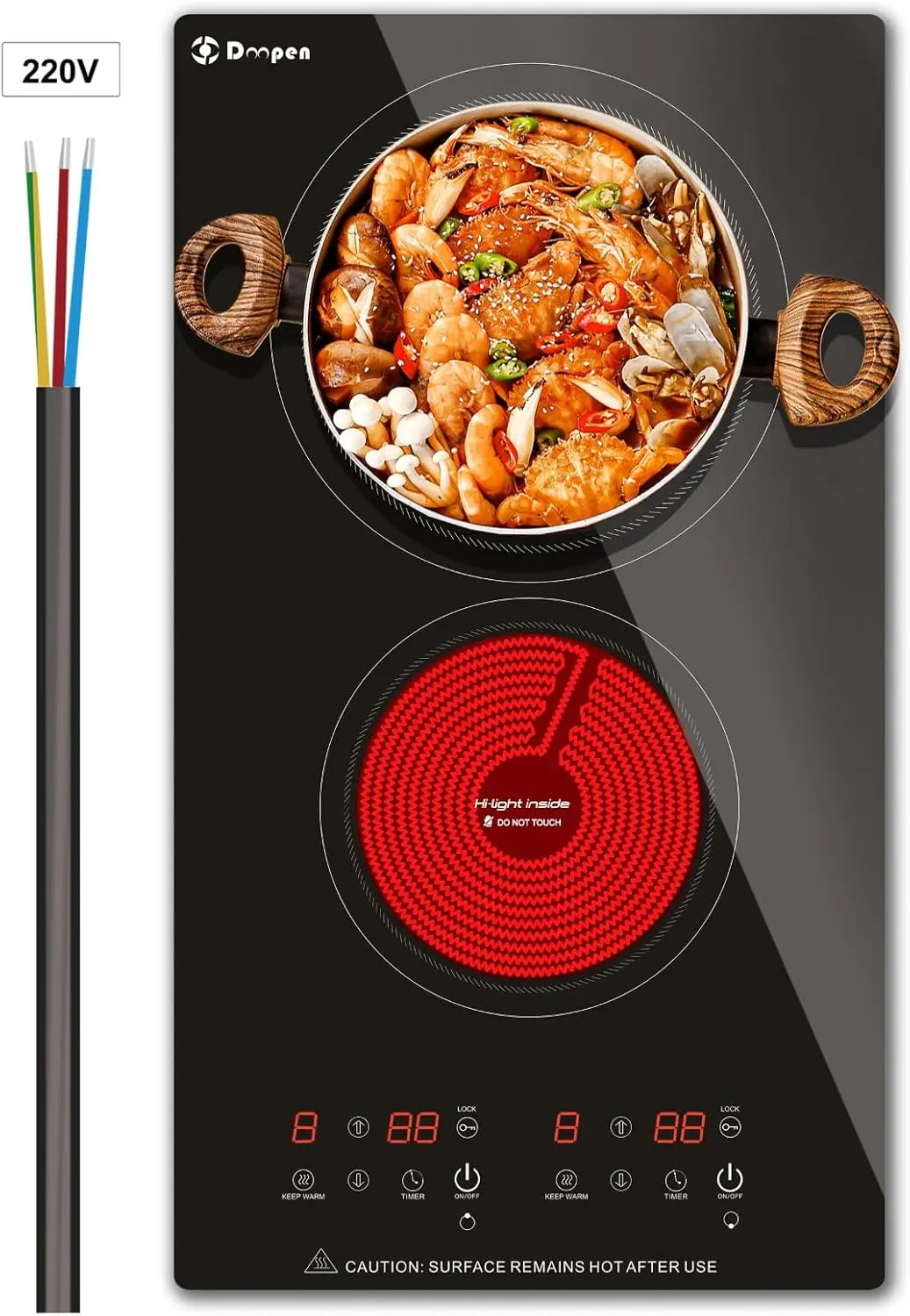 Discover the Doopen Electric Cooktop: A 2 Burner Revolution