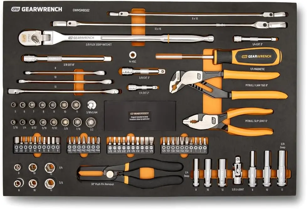 Master Your Repairs with the 82 Piece 120XP Automotive Tool Set