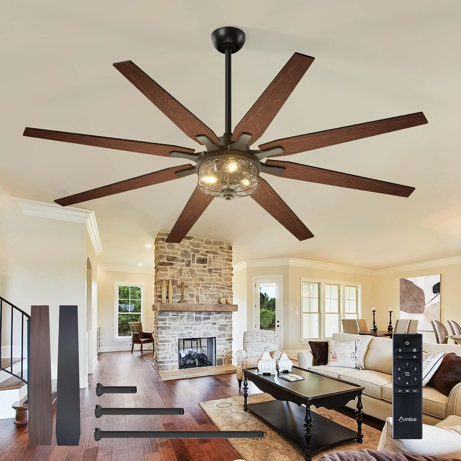 Elevate Your Space with a Black Ceiling Fan with Lights