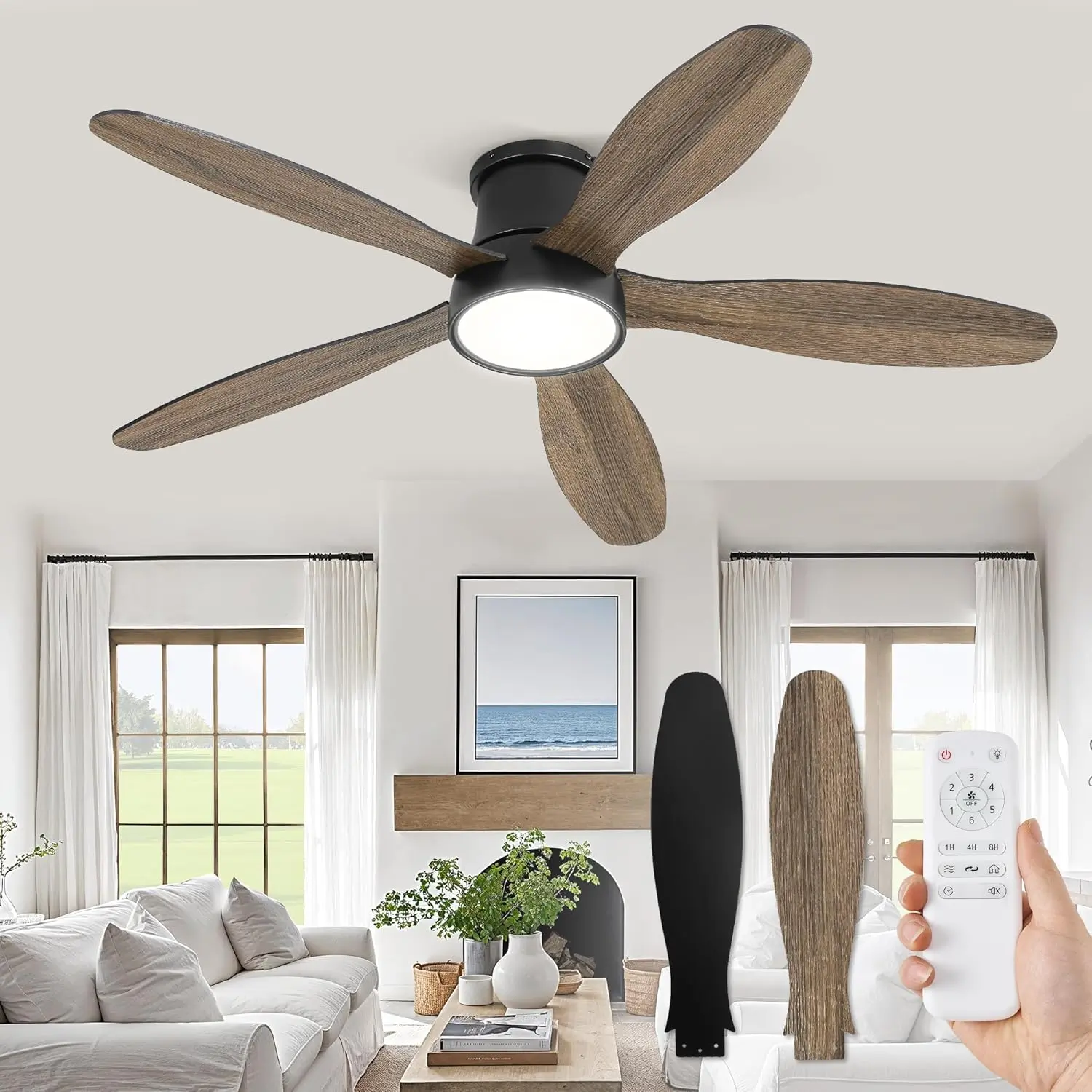 Enhance Your Home with a 52-Inch Flush Mount Ceiling Fan
