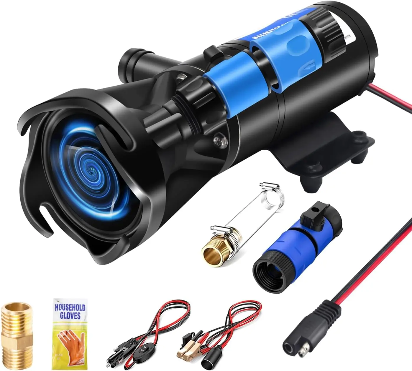 Powerful 12V Macerator Pump for RV and Marine Waste Removal