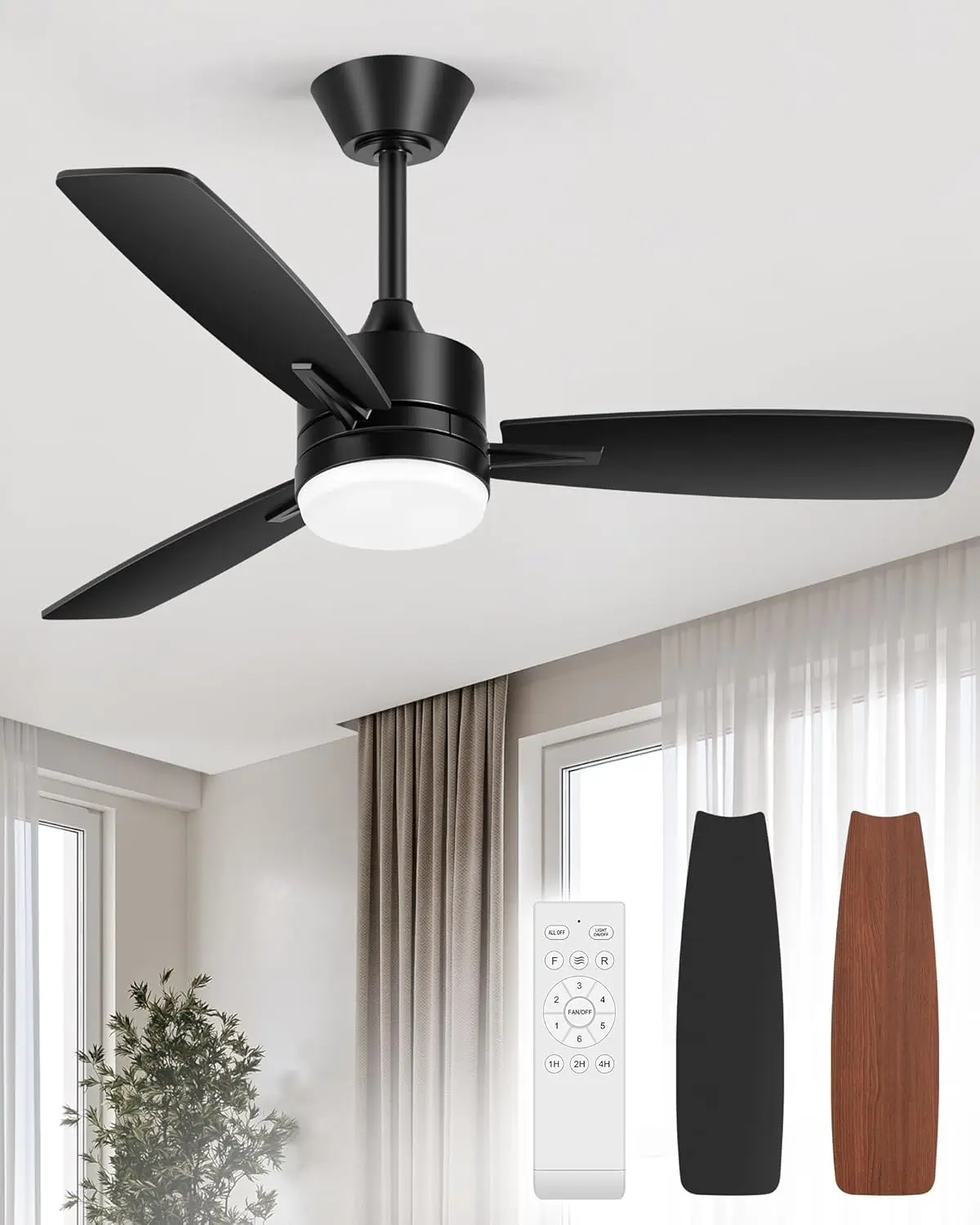 Transform Your Space with a 42 Inch Ceiling Fan with Light and Remote
