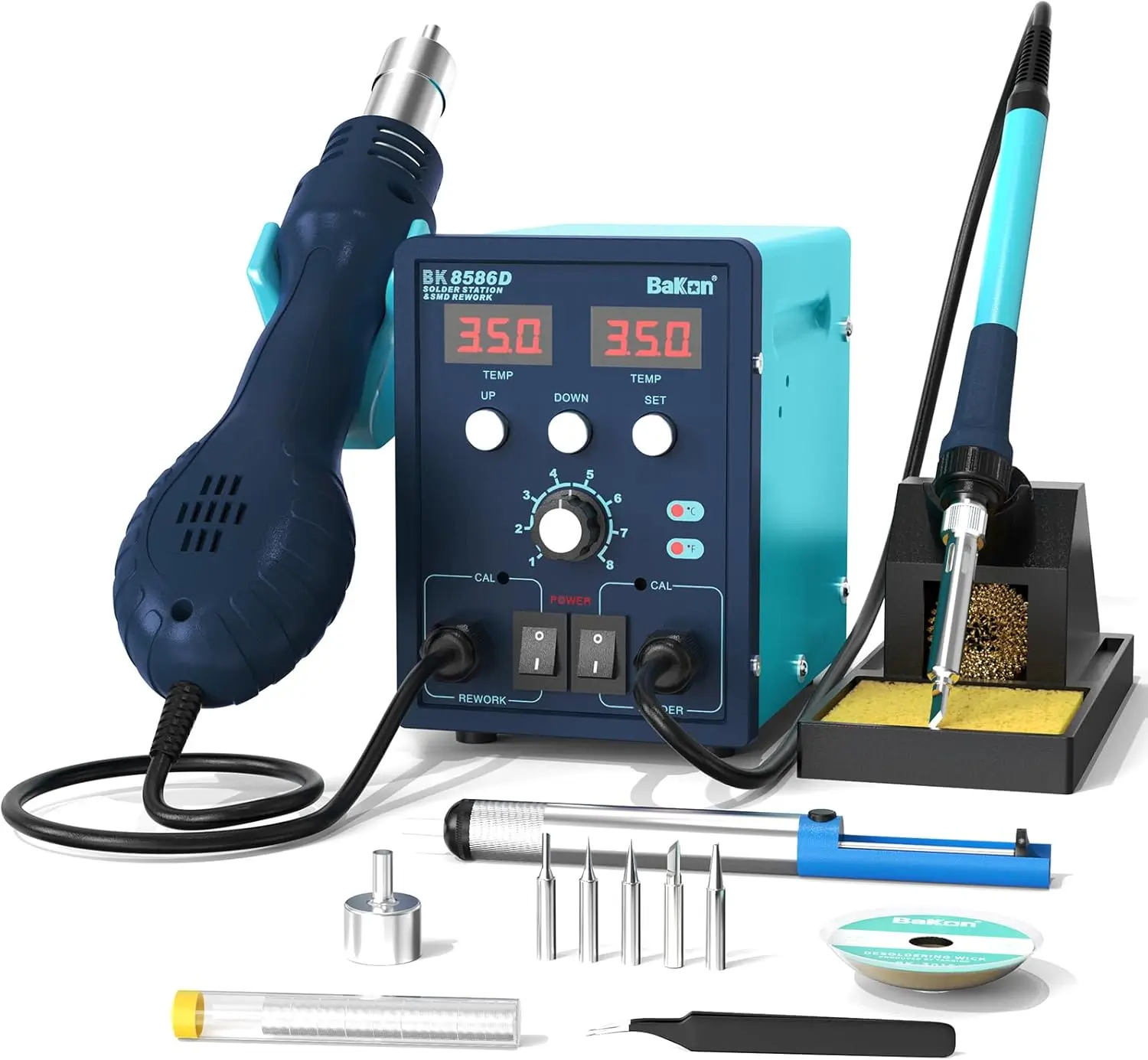 Master Electronics with the BK8586D 2-In-1 Soldering Station