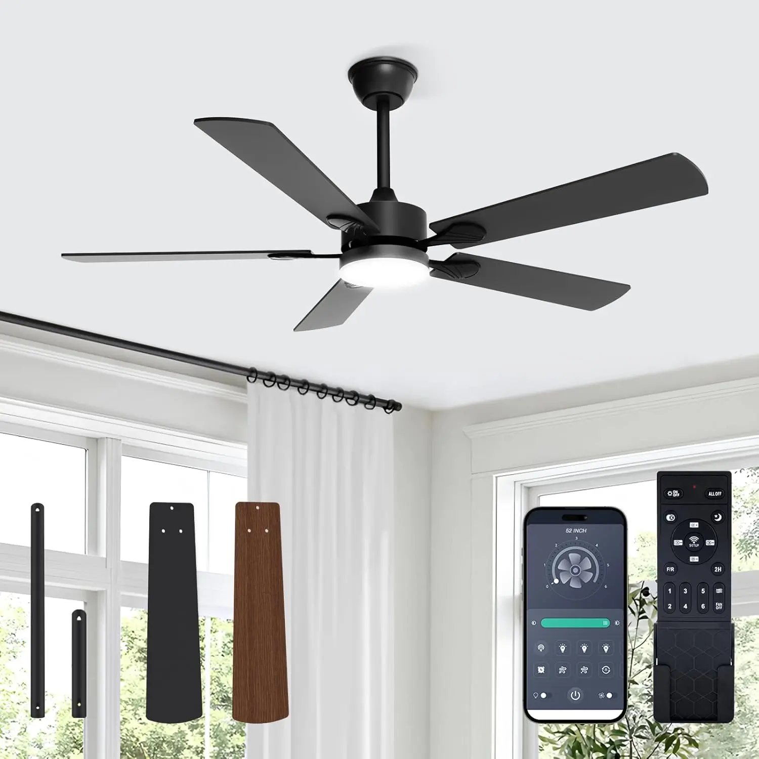 Elevate Comfort with a 52-Inch Ceiling Fan with Light